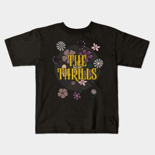 Aesthetic Thrills Proud Name Flowers Retro Styles Kids T-Shirt